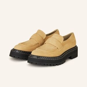 Proenza Schouler Beige Loafers with Black Sole